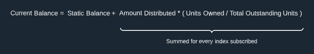 Balance calculation formula